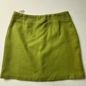 Vintage Esprit Lime Green A Line Mini Skirt